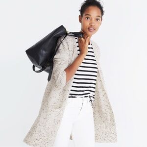 Madewell Cream Donegal Kent Long Cardigan Sweater
